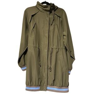 Free People Women's Sage Green Size S Windswept Anorak Jacket